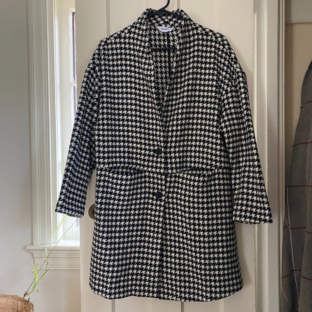 Old Navy Textured Houndstooth Coat